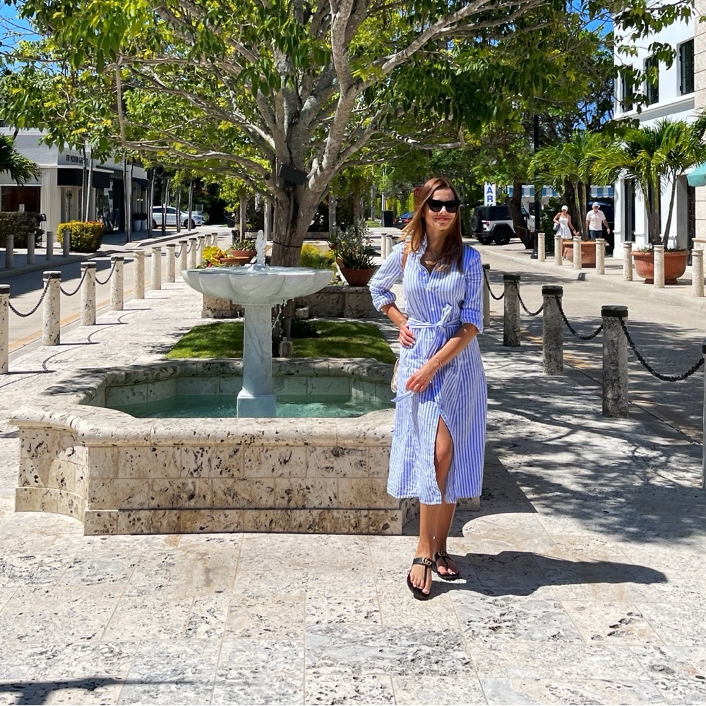 Ralph Lauren Striped Midi Dress